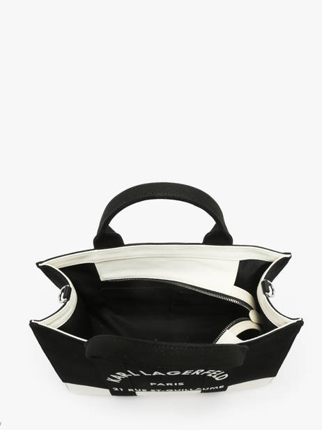 Handtassen Rsg Katoen Karl lagerfeld Zwart rsg A3W50025 ander zicht 3